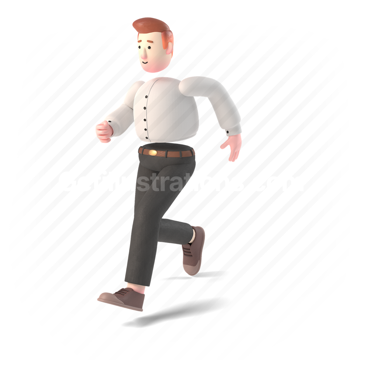 3d, people, person, character, run, running, hurry, man